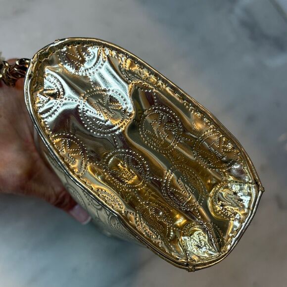 Michael Kors Shimmering Gold Cosmetic Case Pouch - Picture 7 of 14